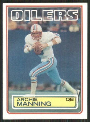 1983 Topps #278 Archie Manning Houston Oilers 3372 - Image 1 of 2