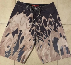 Pantalones Cortos De Colección Oakley Drip AOP 32 Software Cyber Gorp Flames Tech Surf Años 90 Y2K - Imagen 1 de 11