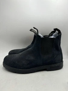 Blundstone Men’s Navy Blue / Black Chelsea Boots Leather AU 12 US 13 - Picture 1 of 8