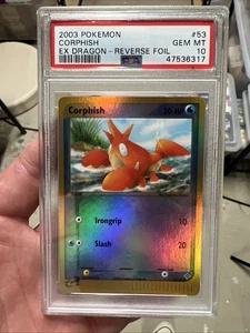 2003 Pokemon EX Dragon Corphish Reverse Foil 53/97 PSA 10 Gem Mint - Bild 1 von 2