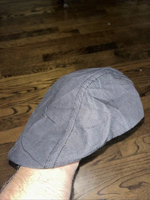 Gorra plana Calvin Klein talla única sombrero de periodista de papel mezcla de algodón negro Foto 1 de 4