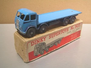 Dinky Supertoys 502 Foden Flat Truck First Type Cab in Rare Color with Box - Picture 1 of 19