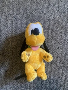 Disney Parks Pluto Plush Puppy Dog Baby Stuffed Animal Orange 7" Authentic Pup - Picture 1 of 6