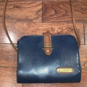 Borsa a tracolla vintage Liz Claiborne in pelle nera - Foto 1 di 6