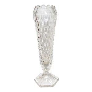 Fostoria American 8,5" Knospenvase Mid Century Modern Kubismus - Bild 1 von 3