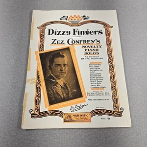 Dizzy Fingers Sheet Music By Zez Confrey 1951 Vintage Sheet Music Piano Solo - Picture 1 of 8