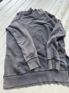 Free People Pullover Sweatshirt grau Seitenschlitze Größe M - Bild 1 von 5