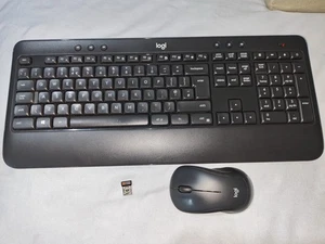 LOGITECH K540 WIRELESS KEYBOARD UK LAYOUT & M310 WIRELESS MOUSE + USB RECEIVER - Picture 1 of 11