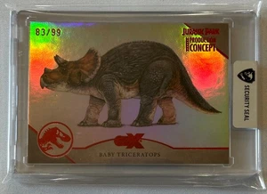 2025 SDCC CZX Cryptozoic Jurassic Park Concept BABY TRICERATOPS 83/99 - Picture 1 of 2