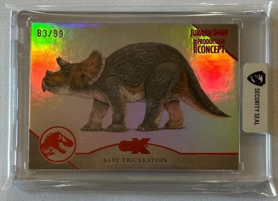 2025 SDCC CZX Cryptozoic Jurassic Park Concept BABY TRICERATOPS 83/99 - Image 1 of 2