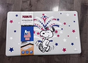 Peanuts Snoopy Fireworks Patriotic Anti Fatigue Kitchen Mat 18x30 NWT - Picture 1 of 4