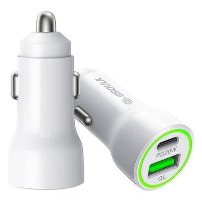 Para Apple iPhone 16 Plus 6.7" 20W ​PD + QC 3.0 USB Cargador de Coche Adaptador SOLO Foto 1 de 4