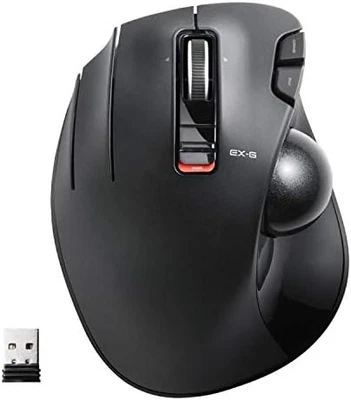 Elecom Mouse Wireless Receiver Included Trackball Left Hand 6 Buttons - Image 1 of 4