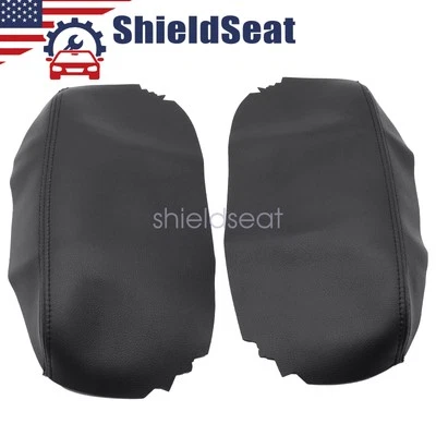 Cubierta de reposabrazos con tapa de consola central de cuero negra apta para Acura RL 4 puertas 05-2010 Foto 1 de 4