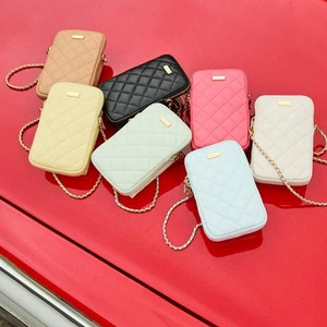 Bandolera de cuero acolchada con etiqueta negra G By Giuliana - Imagen 1 de 11