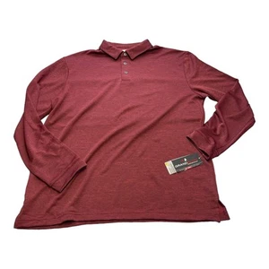 Grand Slam Polo Shirt Men's XL Red Golf Collared Casual Long Sleeve Performance - Picture 1 of 8