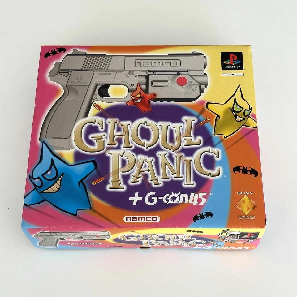 NEW SEALED!!! Sony Playstation 1 PS1 Ghoul Panic + G-con 45 Gun Namco Pal Aus - Image 1 of 4