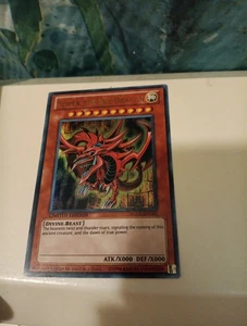 Yu-Gi-Oh! Slifer der Himmelsdrache YMA-DE001 Secret Rare mäßig bespielt - Bild 1 von 2