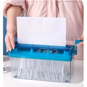 Jikiou Mini Handschredder Tragbar Aktenvernichter Handschredder Doku - Bild 1 von 5