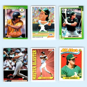 Jose Canseco Lot 6 Baseball Cards 1989 Donruss Oakland Athletics Set Collection - Picture 1 of 8