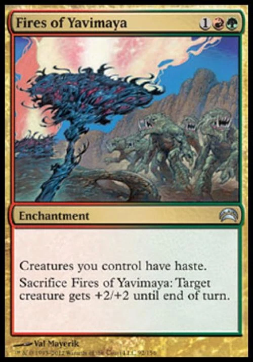 Fires of Yavimaya - Medium Play MTG Planechase 2012 - Image 1 of 1