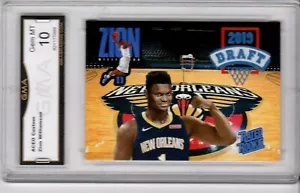 ZION WILLIAMSON 2019 NEW ORLEANS PELICANS RC GMA GRADED GEM-MT 10 PERFECT - Bild 1 von 2