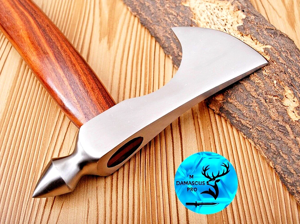 HACHA DE ACERO AL CARBONO HECHA A MEDIDA INTEGRAL MANGO DE MADERA VIKINGO TOMAHAWK 635 Foto 1 de 4