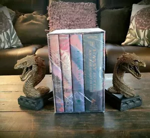 Harry Potter Basilisk Pr Bookends Camera Segreti + Rowlings 1999 Libri Voli 1-4 - Foto 1 di 10