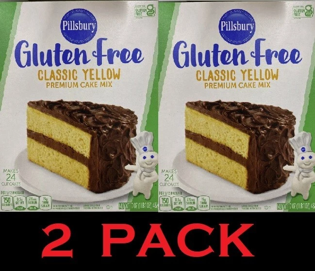 Pillsbury SIN GLUTEN Clásico Amarillo Premium Mezcla para Pasteles Caja de 17 OZ - PAQUETE DE 2 Foto 1 de 4