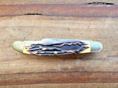 Schrade Uncle Henry Model 897UH - Made In China - 3 Stainless Blades - Image 1 of 4