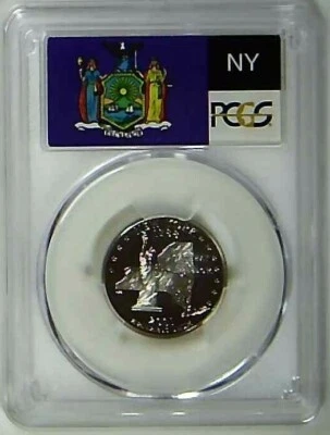 2001-S 25C State Quarter New York PCGS PR69 DCAM CLAD 22srl0115 - Image 1 of 2