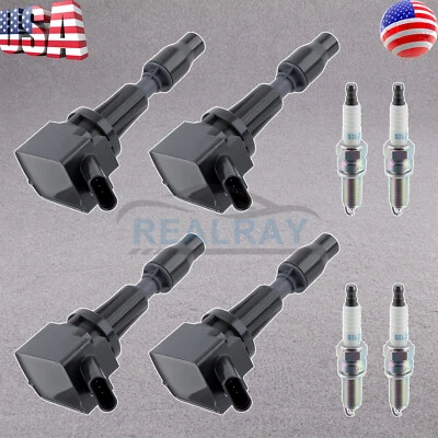 4x Bobina de encendido + bujías para Genesis G70 2019-2022 / G80 G90 2017-2022 Foto 1 de 4