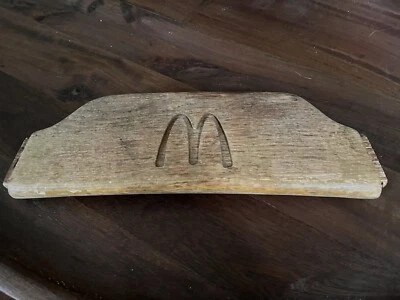 Antique Wooden McDonald’s Restaurant High Chair Back - Image 1 of 2
