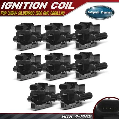 8x Bobina de encendido cuadrada para Chevy Silverado 1500 GMC Sierra Cadillac Escalade Foto 1 de 4