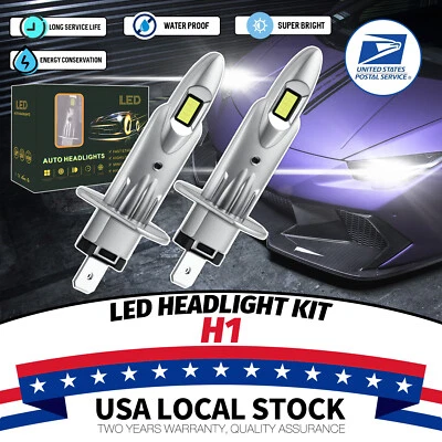 2x Super Bright Mini H1 LED Headlight Kit 6000K for 2004-2006 Chevrolet Epica - Image 1 of 4