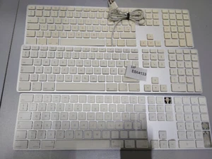 Lot of 3 Apple Keyboards A1243 A1843 - For Parts, Not Working - Bild 1 von 9