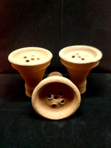 6X -LOT- Hookah Bowl Head Clay Shisha Pipe Phunnel Nargila Smoke + 36 Mouth Tips - Picture 1 of 5