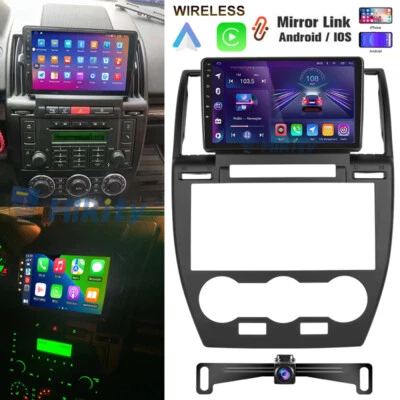 HIKITY 32GB Android 15 CarPlay Autoradio GPS Navi Für Land Rover Freelander 2 2006-2012