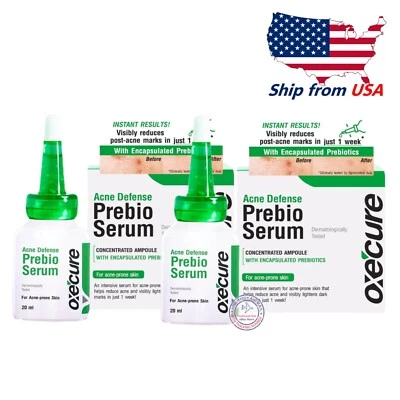Oxe'Cure Oxecure Acne Defense Prebio Serum 20 ml paquete de 2, envío desde EE. UU. Foto 1 de 4