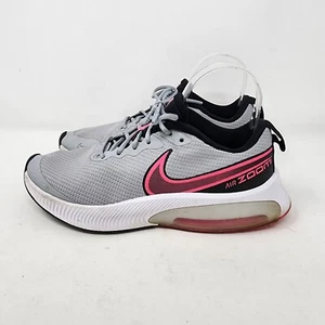 Nike Air Zoom Arcadia Big Kids Running Shoe Size 5Y Gray Pink Sneakers - Picture 1 of 15