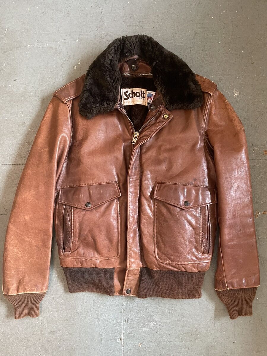 Bomber/Harrington Leather 1980s Vintage Outerwear Coats Bomber/Harrington Leather 1980s Vintage Outerwear Coats