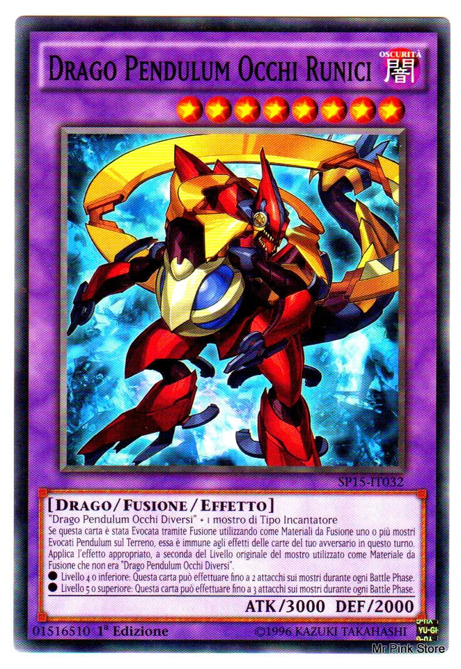 DRAGO PENDULUM OCCHI RUNICI in Italiano SP15-IT032 comune YUGIOH - Immagine 1 di 1