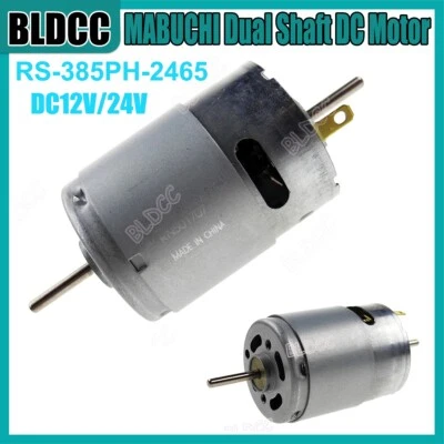MABUCHI DC12V/24V Double Shaft High Torque High Speed DC Motor DIY Electric Tool - Image 1 of 4