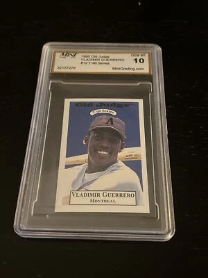 Tarjeta de novato Vladimir Guerrero - GEMA COMO NUEVA 10 - 1995 Old Judge Foto 1 de 2