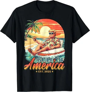 Funny Trump Shirt Gulf Of Us America Est 2025 T-Shirt - Picture 1 of 5
