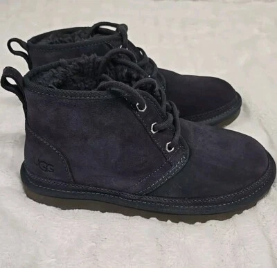 UGG Neumel замши меха чукка ботинки новый темно-серый женский размер 6  - Изображение 1 из 4