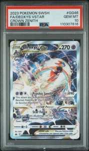 Deoxys VSTAR #GG46 - Pokemon Crown Zenith Full Art Ultra Rare - PSA 10 - Bild 1 von 2