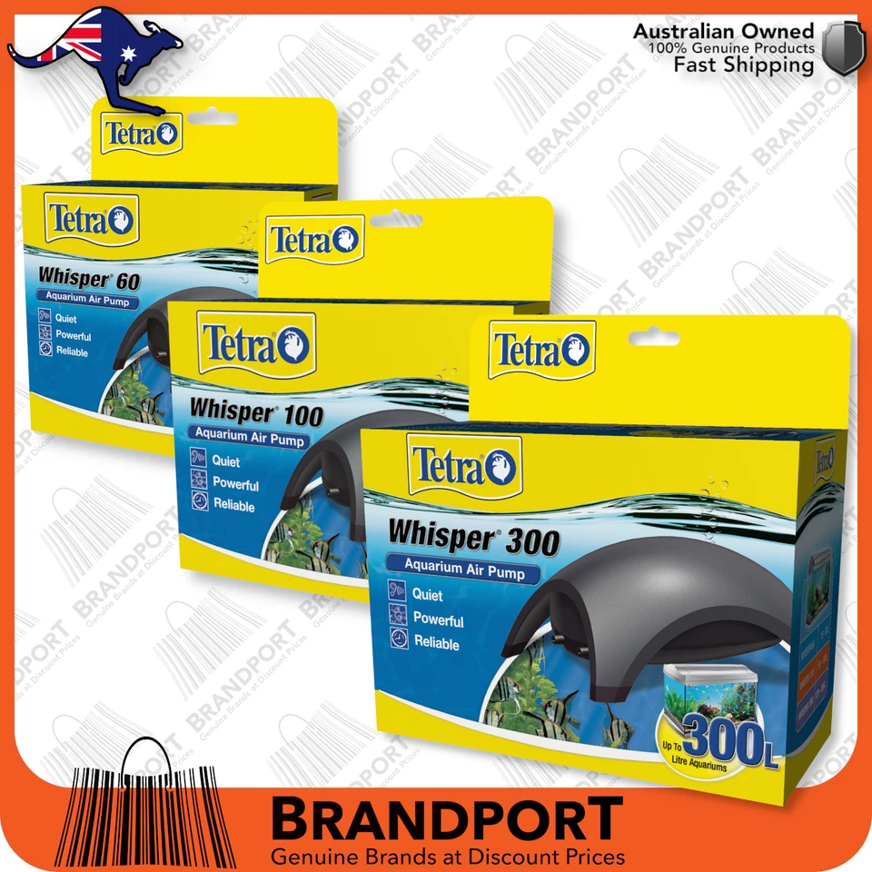 Tetra Whisper Aquarium Air Pump: 300,100,60✅Very Quiet✅Powerful✅Reliable         - image 1 of 1