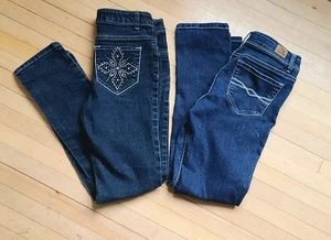 Girls Size 10 Skinny Jeans , Mudd & Jordache Blue Jeans - Picture 1 of 5