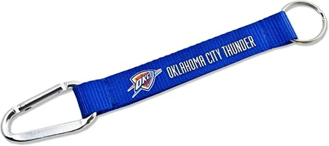 OKLAHOMA CITY THUNDER (BLUE) CARABINER LANYARD KEYCHAIN Cover
